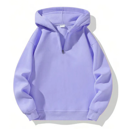 plain quarter zip hoodie